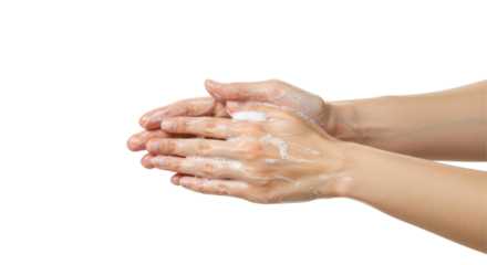 Isolated Hand Washing with Soap