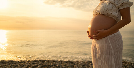 The Future Baby Waiting At The Sea 