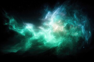 Colorful Space Nebula With Glowing Colors