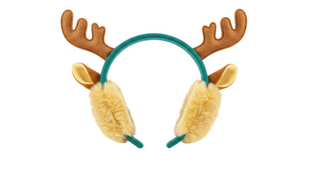 Isolated Earmuffs with Antlers