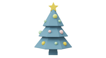Isolated Stylized Christmas Tree