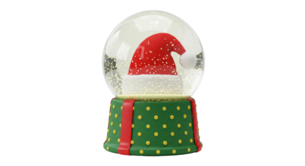 Isolated Christmas Snow Globe