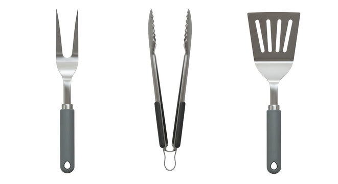 Isolated Barbecue Utensils