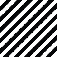 Seamless vector pattern. Repeating geometric tiles with diagonal lines in monochrome. Modern classic stylish texture. Diagonal repeating black and white stripes.  Vector illustration. 