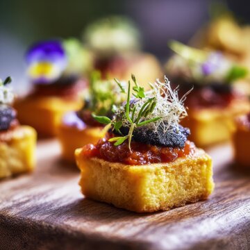 closeup shot ready to serve queijada de Sintra gourmet styling shallow
