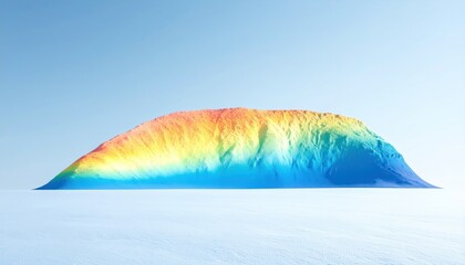 Colorful Heat Map Visualization Showing Temperature Variations Across The Surface Of A System