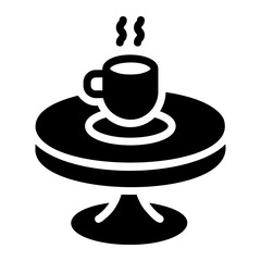 coffe table Solid icon