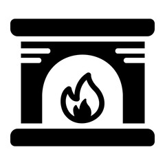 fireplace Solid icon