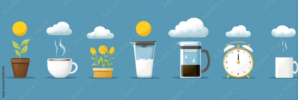 Poster Build a Morning Routine in 5 Simple Steps to Enhance Your Daily Productivity and Wellness