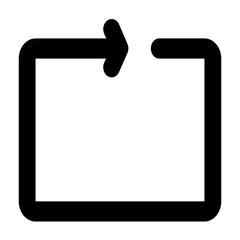 Vector repeat icon in line and minimalist style. Designed for user interfaces, music applications. This SVG icon is fully scalable. A perfect addition to modern digital audio environments.