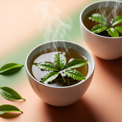 cup of tea with mint