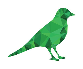 Geometric Bird Illustration - Modern Abstract Flight Design