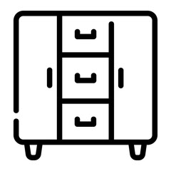 cabinets Line Icon