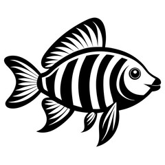 vector illustration of a fish