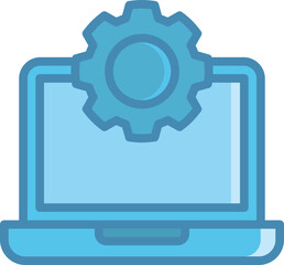 Equipment Productivity Blue Concept