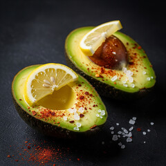avocado on a plate