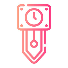 wall clock Line Gradient Icon