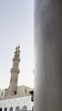 view of al azhar mosque in cairo, egypt
