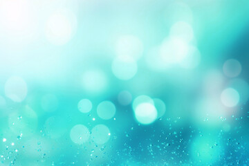 Colorful background with many blurred drops that are like abstract greenish background.