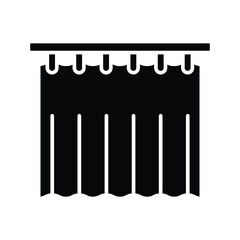 shower curtain icon vector design template simple and clean