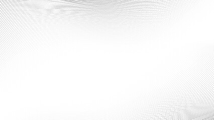 Wavy dotted gradient halftone background with abstract pattern, minimal white texture, modern and calm design