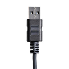 USB Cable Close-up: Detailed View of Connector
