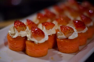 Strawberry cake.