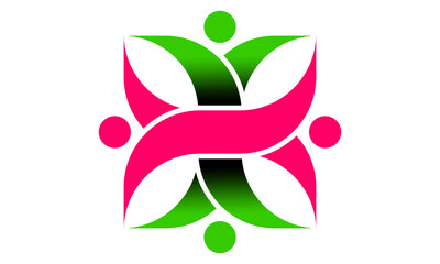 human care logo vector illustration