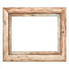 Wooden frame with rustic design suitable for home decor or art display in casual settings or galleries