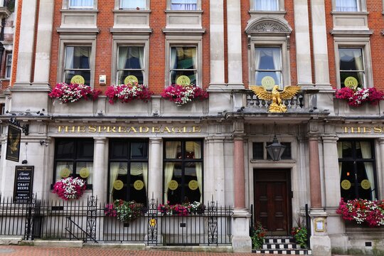 CROYDON, UK - JULY 8, 2024: The Spread Eagle pub in Croydon, Greater London, UK.