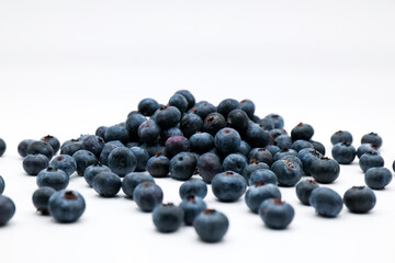 blueberries isolated on white background