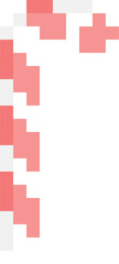 candy cane 8bit pixel art, flat icon design png illustration