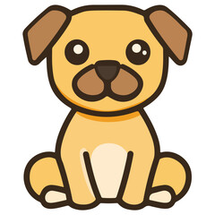 Obraz premium dog, animal, vector, transparent background, creature, pet, puppy, cute, isolated, canine, doggy, adorable, small, breed, mammal, icon, nature
