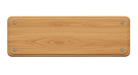 Isolated Wooden Signboard
