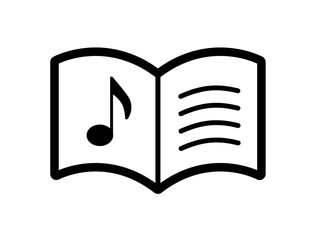 Music Icon 25A Score with eighth notes