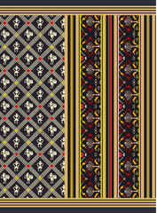 floral and patola ajrak stressing design for Fabrice printing  design with high quality