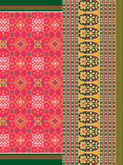 floral and patola ajrak stressing design for Fabrice printing  design with high quality