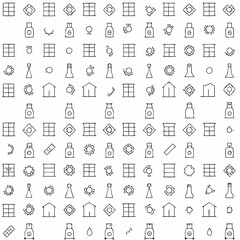 Obraz premium seamless pattern with icons
