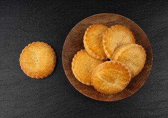 Netherlands traditional cookies, Holland almond filled cake, Dutch marzipan pastry, Gevulde koek