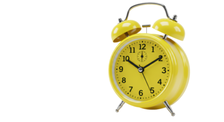Isolated Yellow Clock