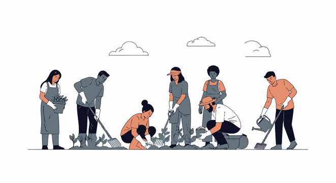 Community Garden Volunteers: Cultivating Growth Together