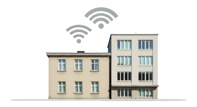 Isolated Buildings with WiFi Signal