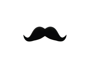 moustache icon 3d illustration render
