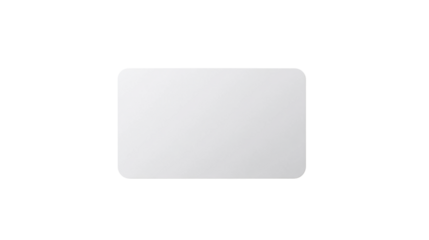rectangular white card perfect deign on white background