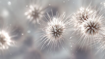Abstract Medical Virus Illustration