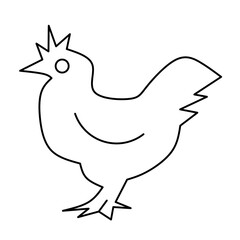 Chicken Vector Line