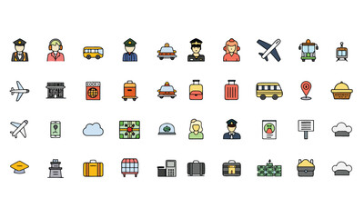 Airport Information icons pack