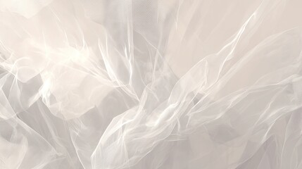Obraz premium Delicate White Tulle Fabric Texture