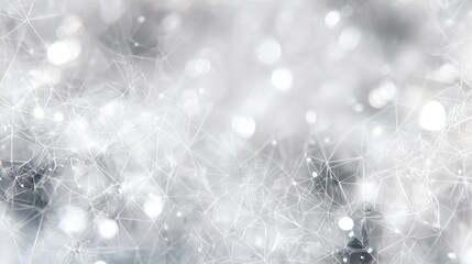 Abstract Gray Background With Bokeh And Geometric Shapes