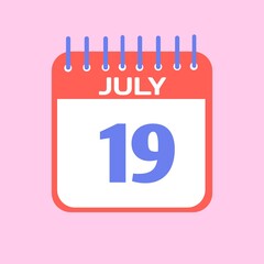 vector calendar icon
Standing Desk Calendar July 2025. Business monthly calendar with metal spiral-bound, the week starts on Sunday. Monthly Pages with green title, isolated on a white background, 3d 